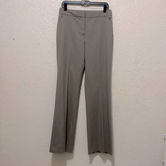 St John Emma Stretch Wool Pleated Beige Tan Neutral Trousers Size 6 - Picture 1 of 10